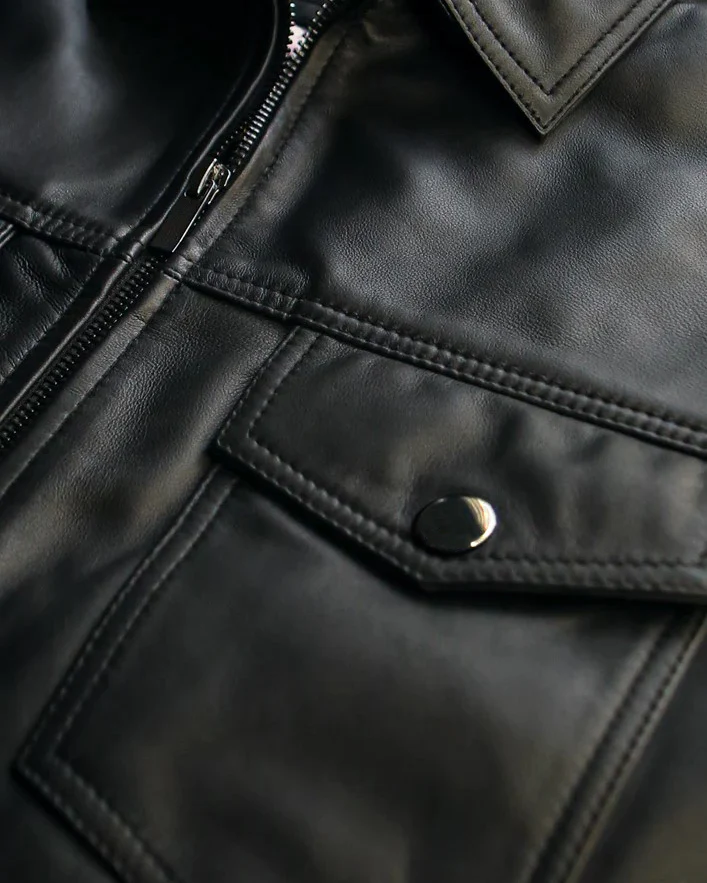 TRUCKER LEATHER JACKET - Image 11