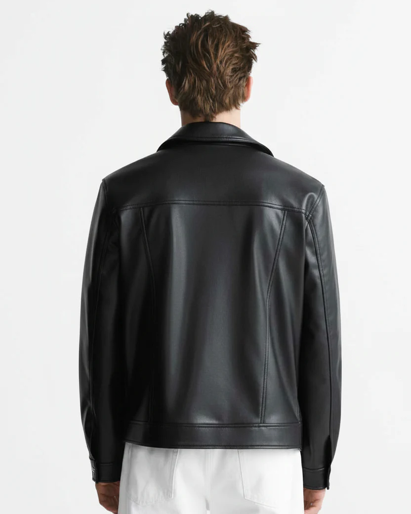 TRUCKER LEATHER JACKET - Image 7