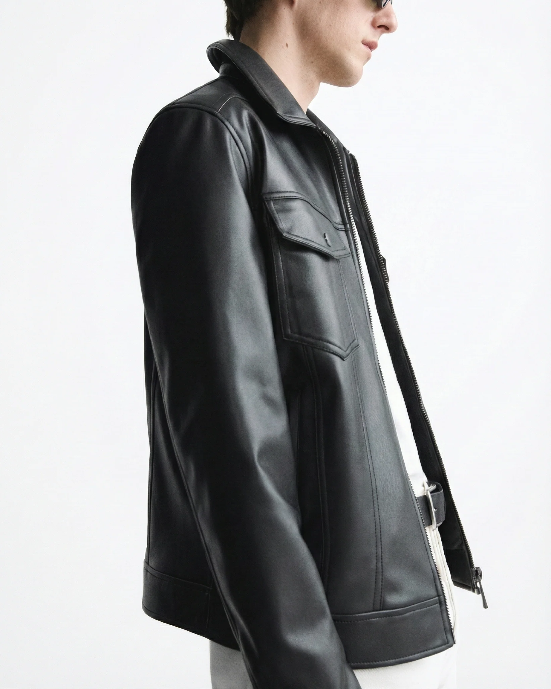 TRUCKER LEATHER JACKET - Image 8