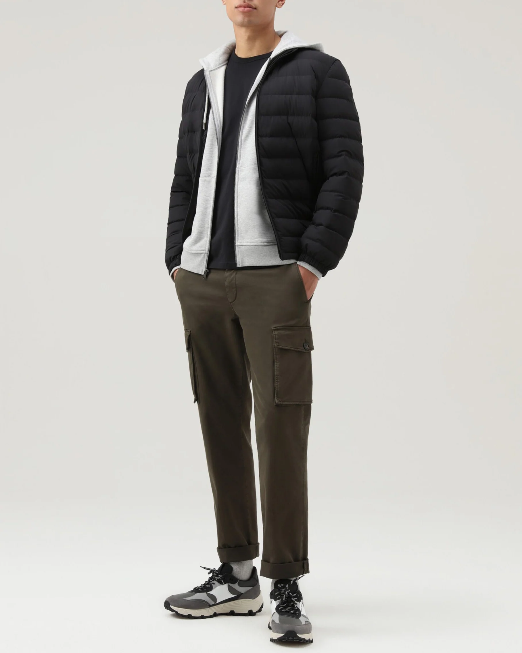 BLACK PUFFER JACKET - Image 3