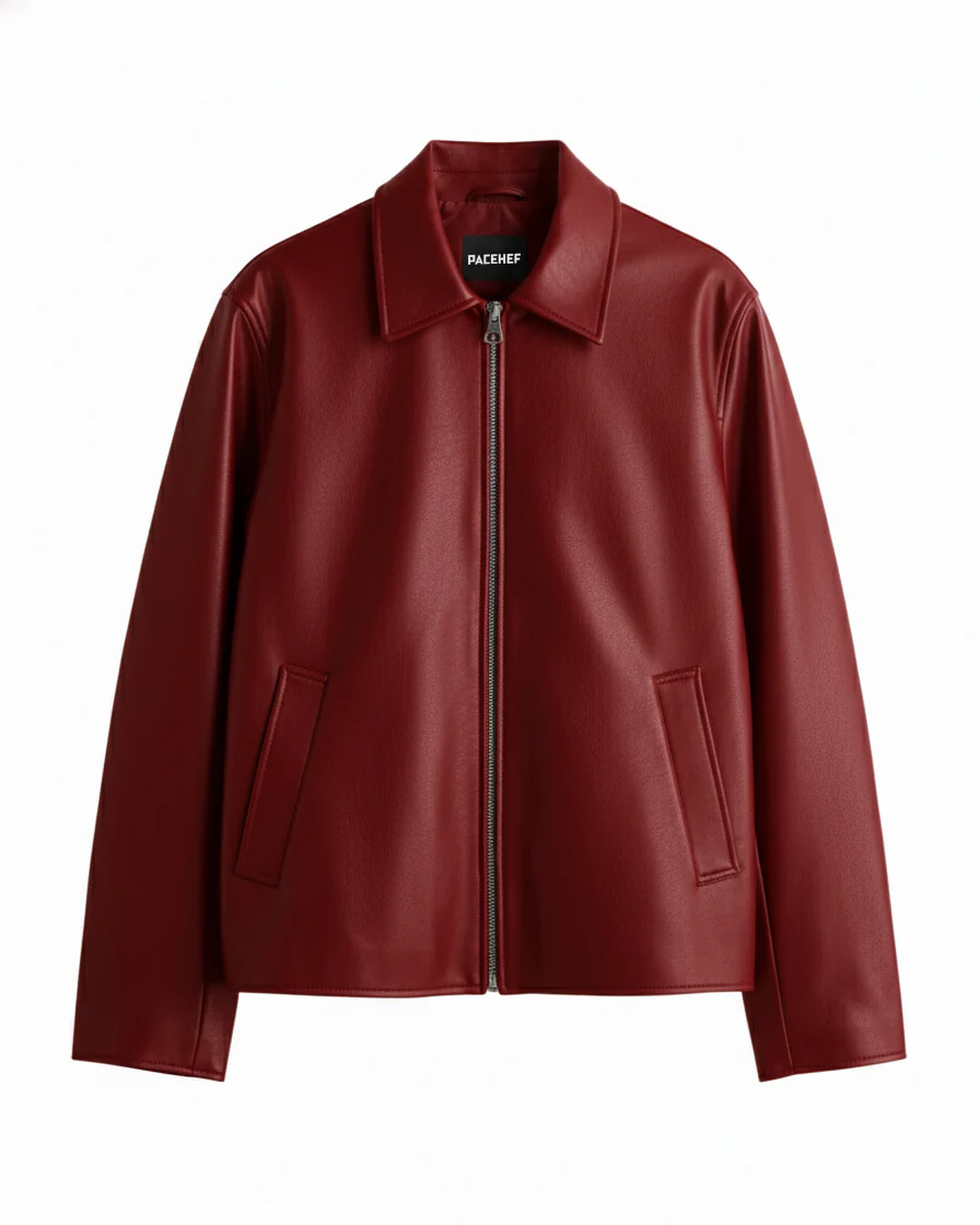 CHERRY LUXE LEATHER JACKET