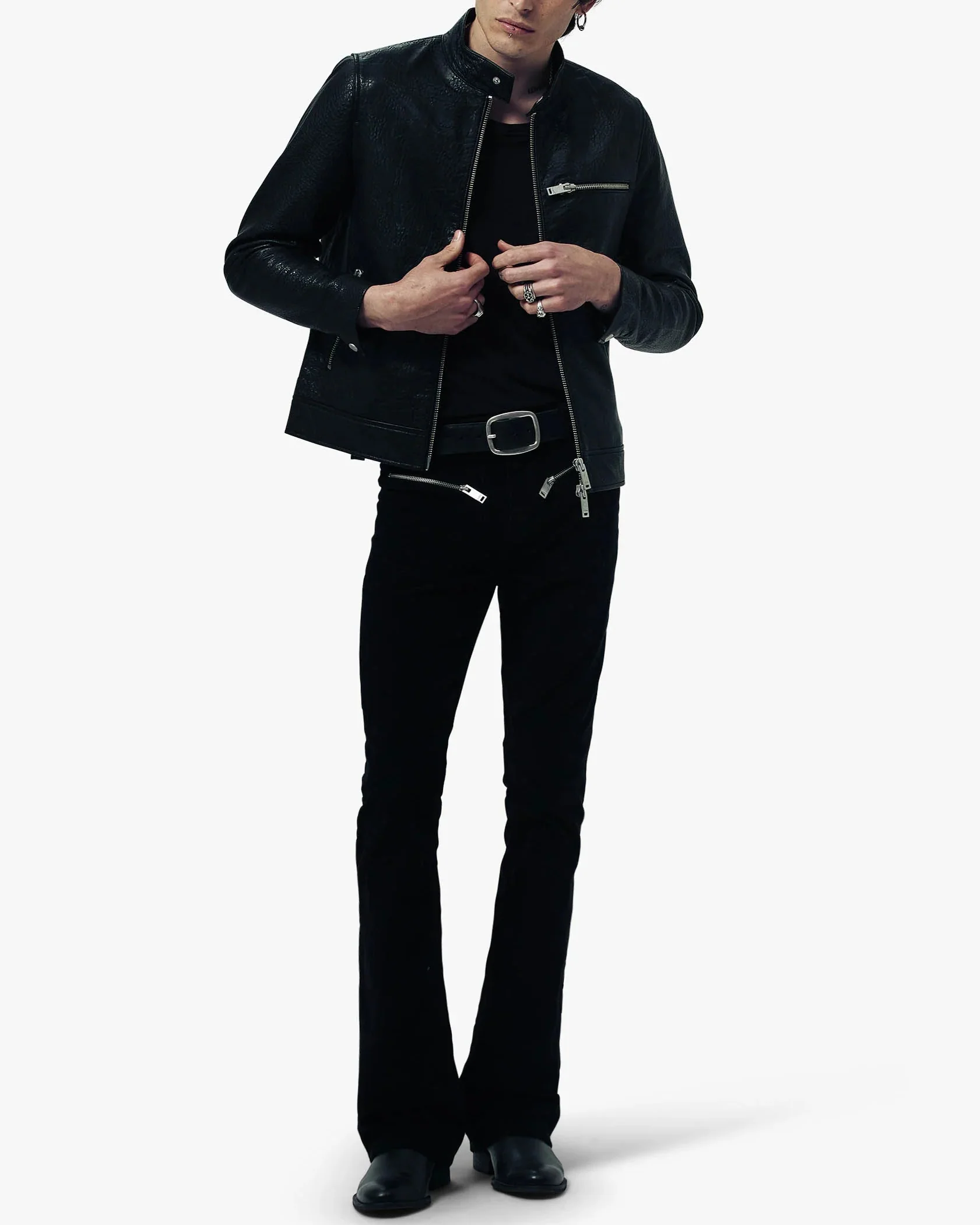 RACER LEATHER JACKET - Image 3