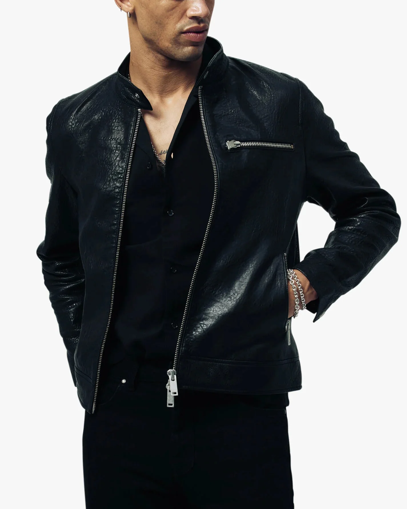 RACER LEATHER JACKET - Image 4