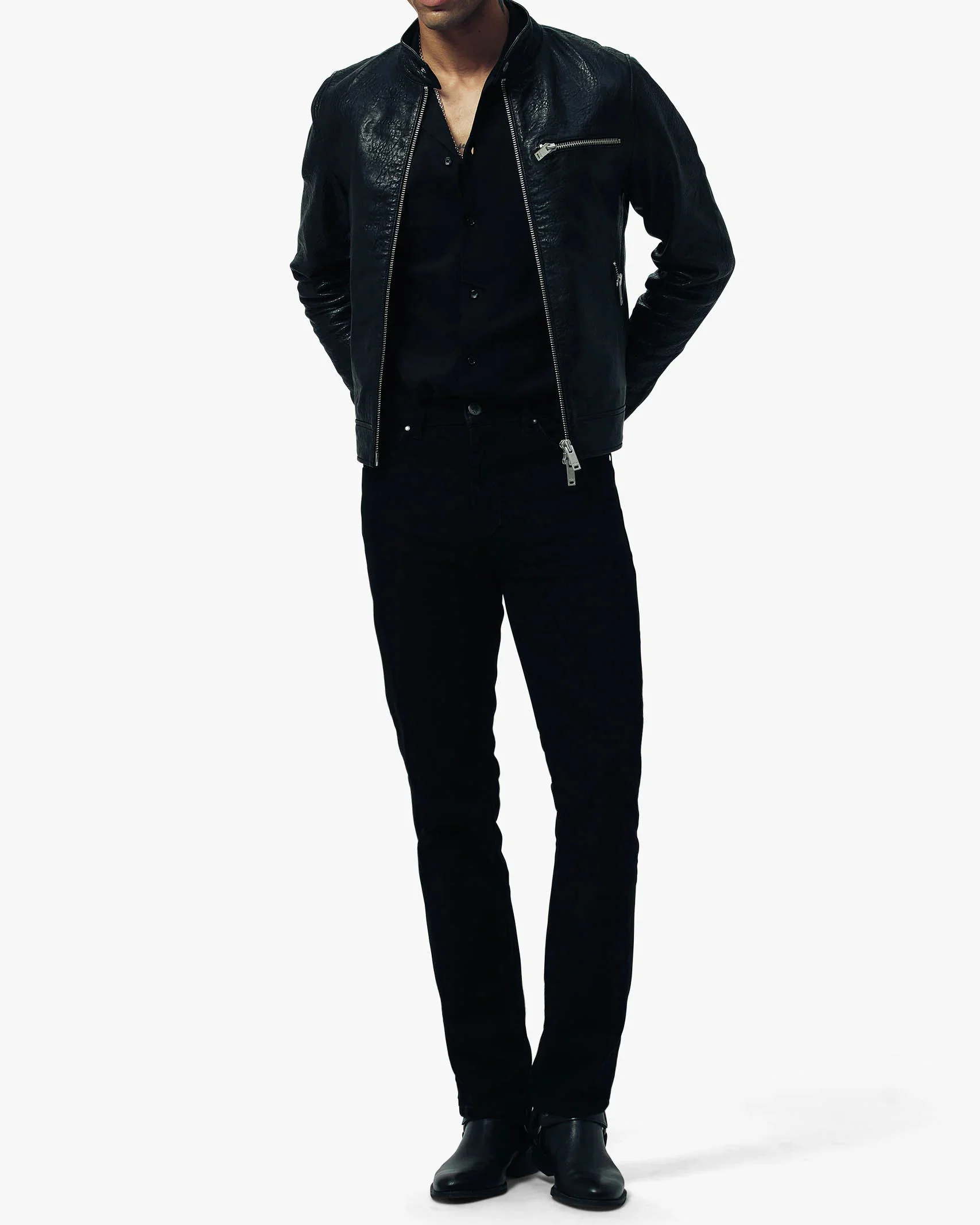 RACER LEATHER JACKET - Image 6